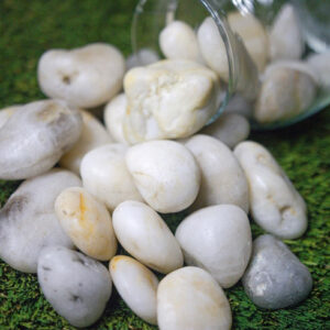 White Polished Pebbles